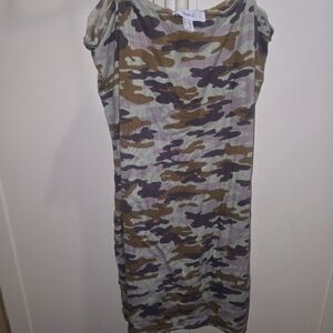 Forever 21 light camo tank dress 3X